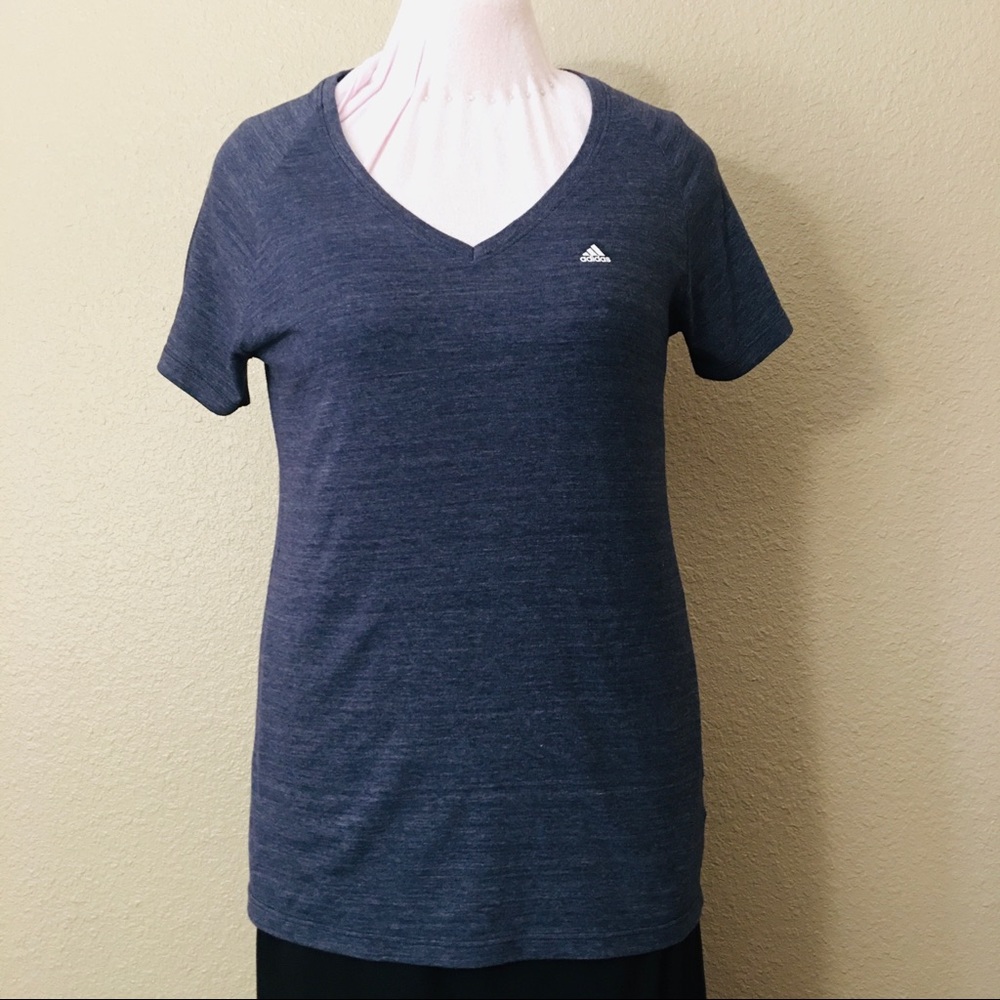 NEW ADIDAS V-Neck Stretchable Cotton T-Shirt